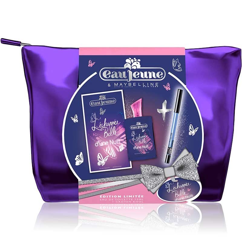 Coffret cadeau Trousse L'Échappée Belle d'une nuit - Eau Jeune Maybelline New York