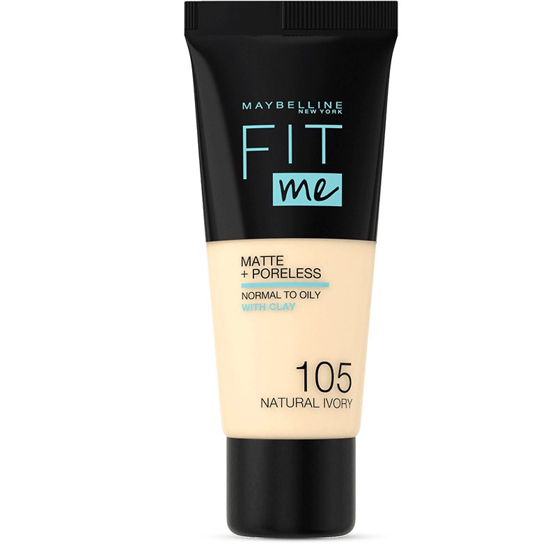 Fit Me Fond de Teint Mat&Poreless - 105 Ivoire Naturel - Maybelline New York